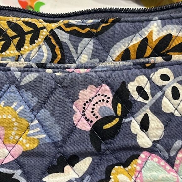 Vera Bradley Charmont Meadow Gray Small Zip Crossbody - Picture 11 of 13